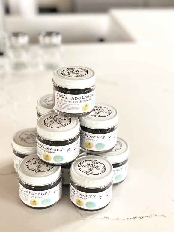 BACK IN STOCK! Nat's Apothecary Tooth Powder